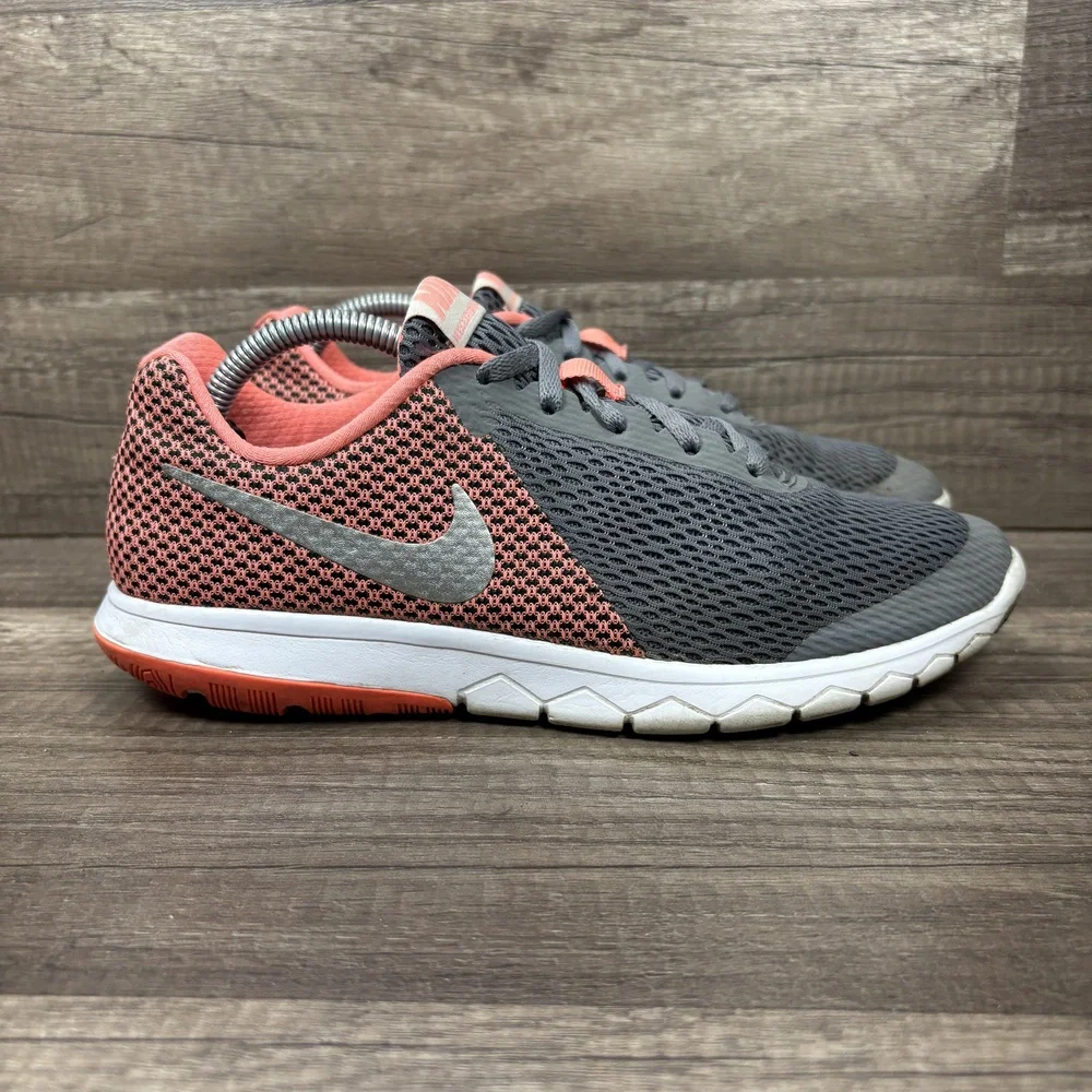 Nike Flex Experience RN 6 Gray Pink Womens US Size 7.5 881805-003 Running Shoes